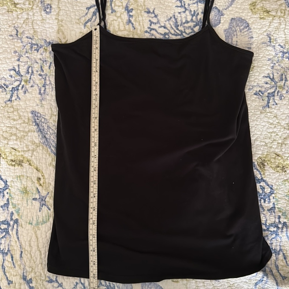 Liz Lange Maternity for target black 95% cotton/5% spandex camisole/tank top. M - Picture 5 of 5